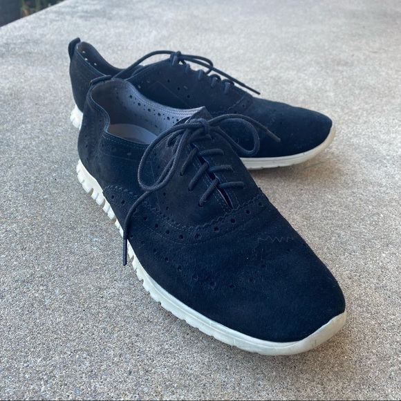 Cole Haan Zerogrand Wing Tip Oxford Suede - Picture 1 of 6